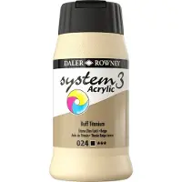 Daler Rowney DR System 3 akryyli 024 Buff titanium - 500ml