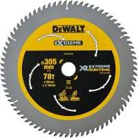 DeWalt Pöytäsahan terä - - XR Runtime - 305x30mm - 78 hammasta - Keltainen