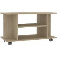 vidaXL TV-taso pyörillä Sonoma-tammi 80x40x40 cm
