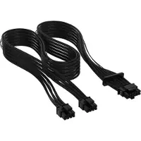 Corsair Premium Individually Sleeved 12+4pin PCIe Type 5, Gen 5 12VHPWR 600W -kaapeli, musta