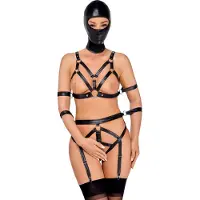 Bad Kitty Naughty Toys Valjasasu Maskilla - Musta - XS