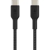 Belkin BoostCharge USB-C - USB-C punottu kaapeli 15 cm (musta)