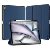 DUX iPad Air 13 2024/2025/2026 Domo Tri-Fold Smart Lompakkokotelo - Sininen
