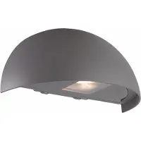 Malmbergs Boda seinävalaisin GU10 IP54 24,5cm tummanharmaa