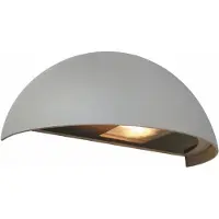 Malmbergs Boda seinävalaisin GU10 IP54 24,5cm hopea
