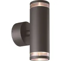 Malmbergs Eklof LED-seinävalaisin Tummanharmaa 2x8W IP54