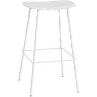 Muuto Fiber Tube Baarijakkara 75 Cm / Valkoinen - Baarijakkarat Luonnonvalkoinen - FIBARTUN04041