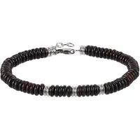 Lykken Strong zoisiittirannekoru musta 21+2cm