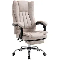Aosom Toimistotuoli 63x71x118cm, beige/musta