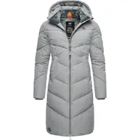 Ragwear Pitkä talvitakki 'Rebelka' vaaleanharmaa