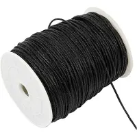 Creativ Company Puuvillanyöri, paksuus 2 mm, musta, 100 m/ 1 pkt