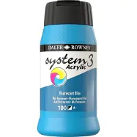 Taidepiste DR System 3 akryyli 100 Fluorescent blue - 500ml