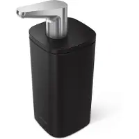 Simplehuman 295 ml saippua-annostelija, musta teräs