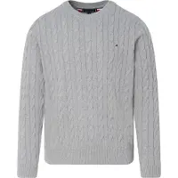 Tommy Hilfiger Neulepaita 'Classic' meleerattu harmaa