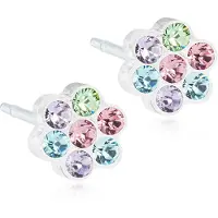 Blomdahl Medical Plastic Örhänge Nickelfri Plask 5mm Light fantasy