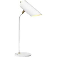 Elstead Lighting työpöytävalaisin Quinto, Valkoinen/opaali, Olohuone/ruokailutila, Metalli, Moderni, työpöytävalaisin