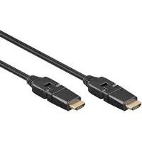 Goobay High-speed HDMI 360 cable with Ethernet - Cable length 3 m