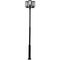 LUCANDE ulkovalaisin Siveta, 240cm, 3-lamppuinen, musta, E27, IP65 Siveta , himmennettävä, Musta, Alumiini