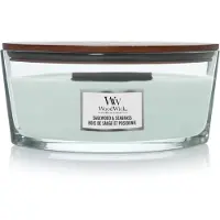 Woodwick Sagewood & Seagrass tuoksukynttilä sisältää puusydämen (hearthwick) 453,6 g