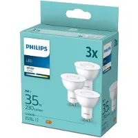 Philips 3 kpl LED GU10 3W (35W) 3000K 230lm
