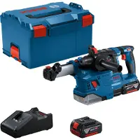 Bosch Poravasara GBH 18V-22; 18 V; 1,9 J; SDS-plus; 2x4,0 Ah akku. + pölynpoistojärjestelmä