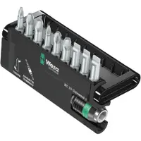 Wera Bit-check 10 Universal 3 Screwdriver Bit Set Musta