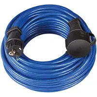 Brennenstuhl – Earthed extension cable, CEE 7/7 - CEE 7/4, 25m, blue (1169820)