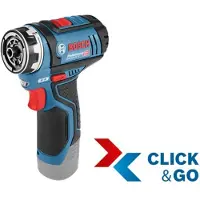 Bosch GSR 12V-15 FC Professional FlexiClick Akkuporaruuvinväännin, Vain työkalu