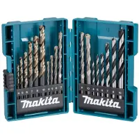 Makita - Poranteräsarja - 18 kpl - 5 mm, 6 mm, 7 mm, 8 mm, 10 mm, 4 mm - DDF487RFE3, DLX2497J - poranterille