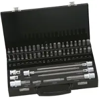Bahco kärkihylsysarja BE5049, 3/8"–1/2", insex/Torx/XZN, 49 osaa