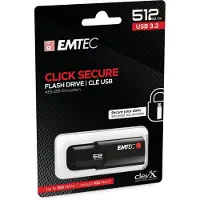 USB FlashDrive 512GB EMTEC B120 Click Secure USB 3.2 (100MB/s)