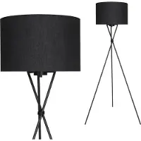 Briloner Floor lattiavalaisin E27 142cm musta