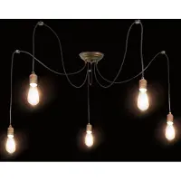 MORETTI Luce Riippuvalaisin Allen, himmennettävä, Pronssi/messinki, Olohuone/ruokailutila, Messinki, Vintage
