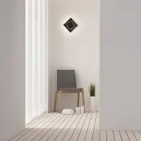 Mantra-Iluminacion Dakla LED seinävalaisin 12W 3000K 18cm musta