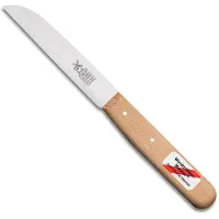 Robert Herder peeling knife straight classic, red beech, 10,4 cm