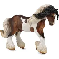 Collecta Horse Country Tinker ori valkoruskea XL