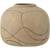 Bloomingville Niza Deco Vase - Beige - H16.5CM