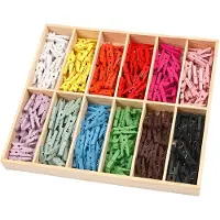 Creativ Company Mini Clothespins Coloured 12x24st.