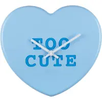 Karlsson Wall Clock Heart Candy Soft Blue - Blue - H:27CM