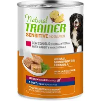 NATURAL TRAINER 12x400 g Sensitive Adult Medium & Maxi No Gluten kani koiran märkäruoka