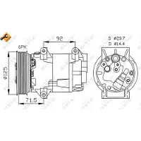 NRF Kompressori, ilmastointilaite 32208