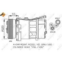 NRF Kompressori, ilmastointilaite 32064