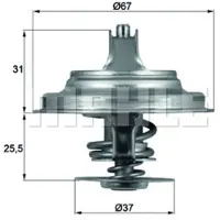 MAHLE ORIGINAL Termostaatti, jäähdytysneste TX 25 80D