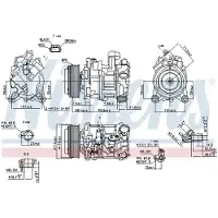 Nissens Kompressori, ilmastointilaite 89585