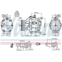 Nissens Kompressori, ilmastointilaite 890036