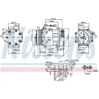 Nissens Kompressori, ilmastointilaite 89347