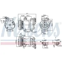 Nissens Kompressori, ilmastointilaite 890064