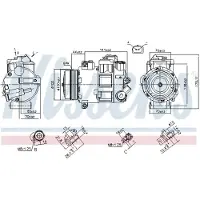 Nissens Kompressori, ilmastointilaite 890412