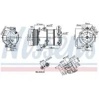 Nissens Kompressori, ilmastointilaite 890339