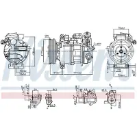 Nissens Kompressori, ilmastointilaite 890246